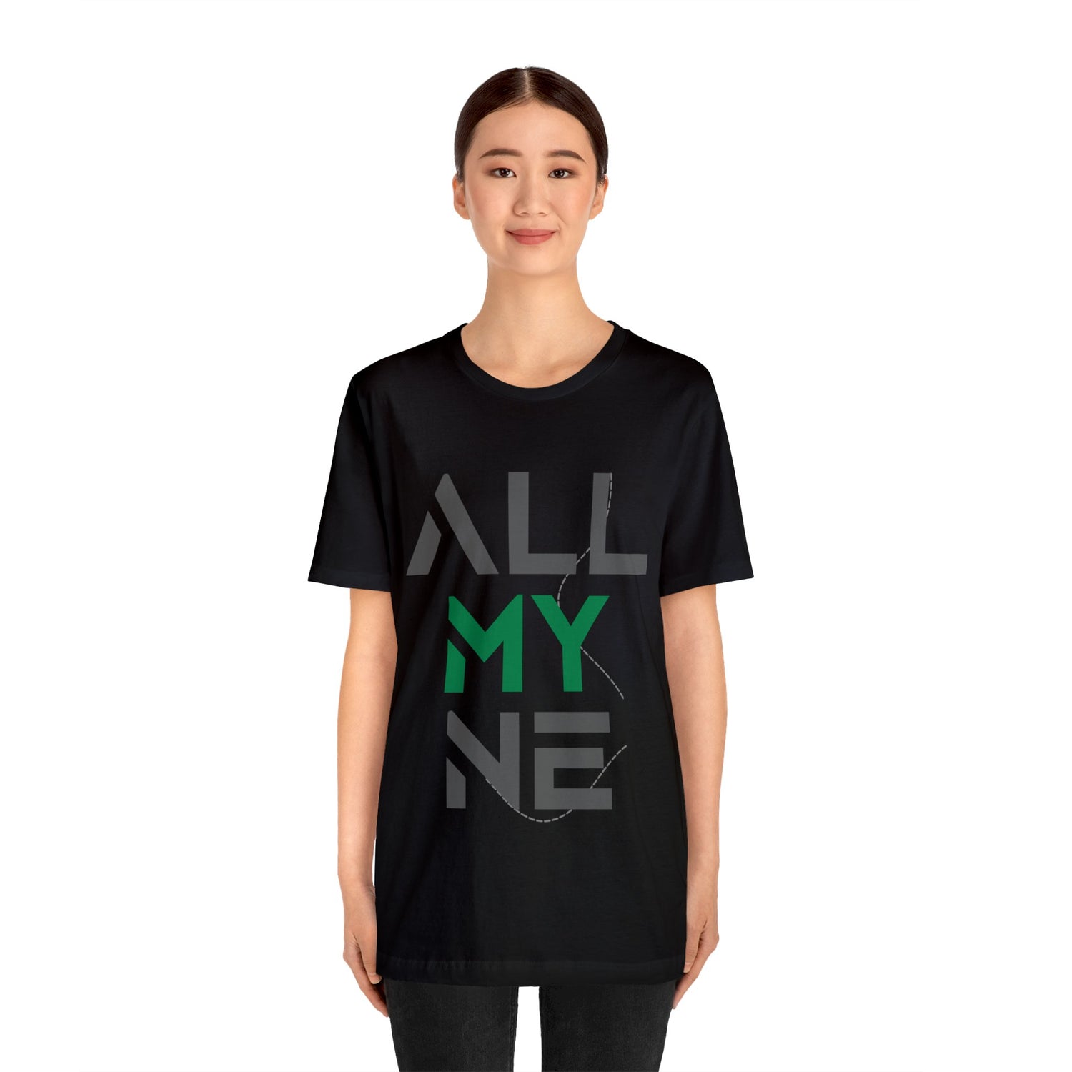 ALLMYNE® Gray/Green Tee