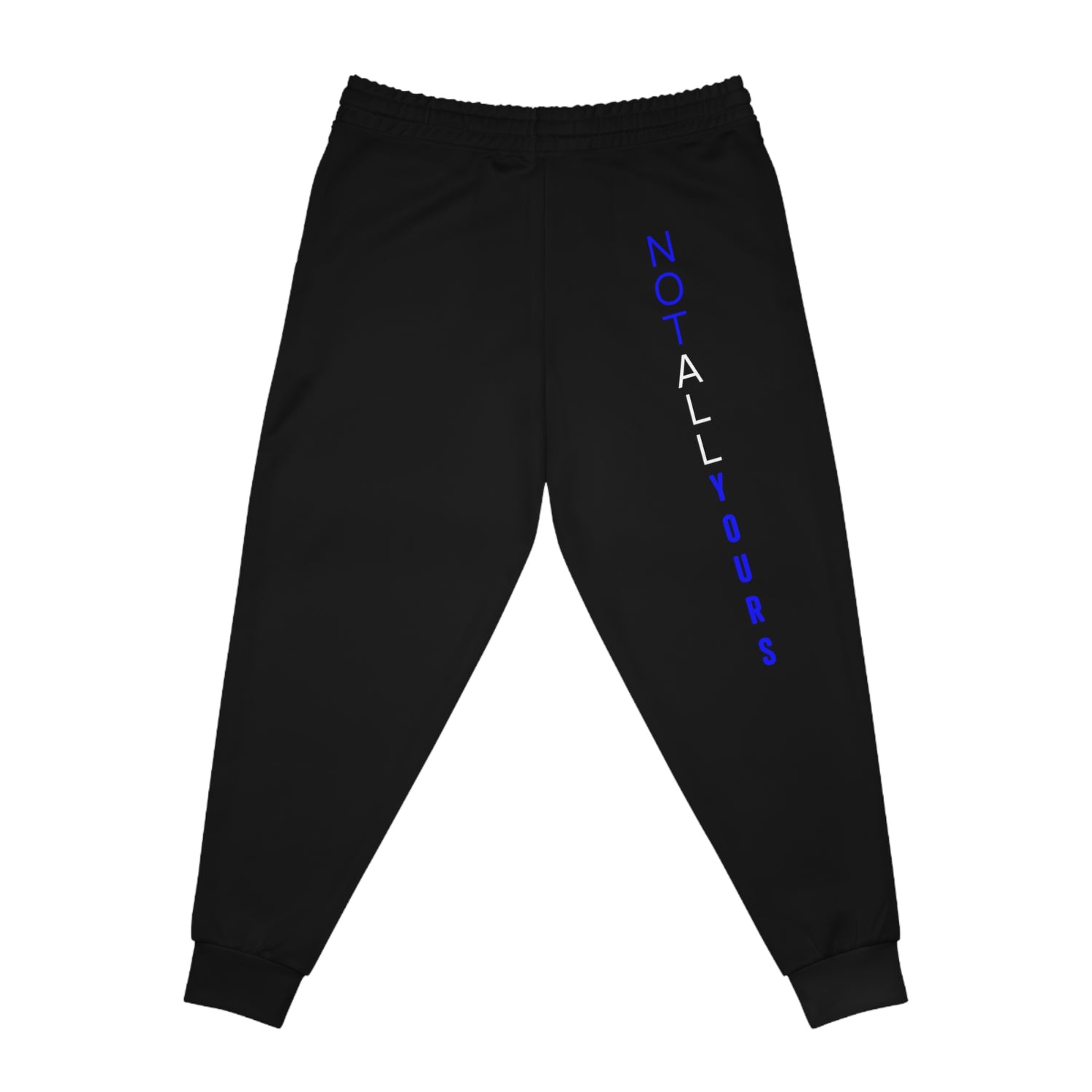 ALLMYNE® Not All Yours Joggers (White/Blue Text)