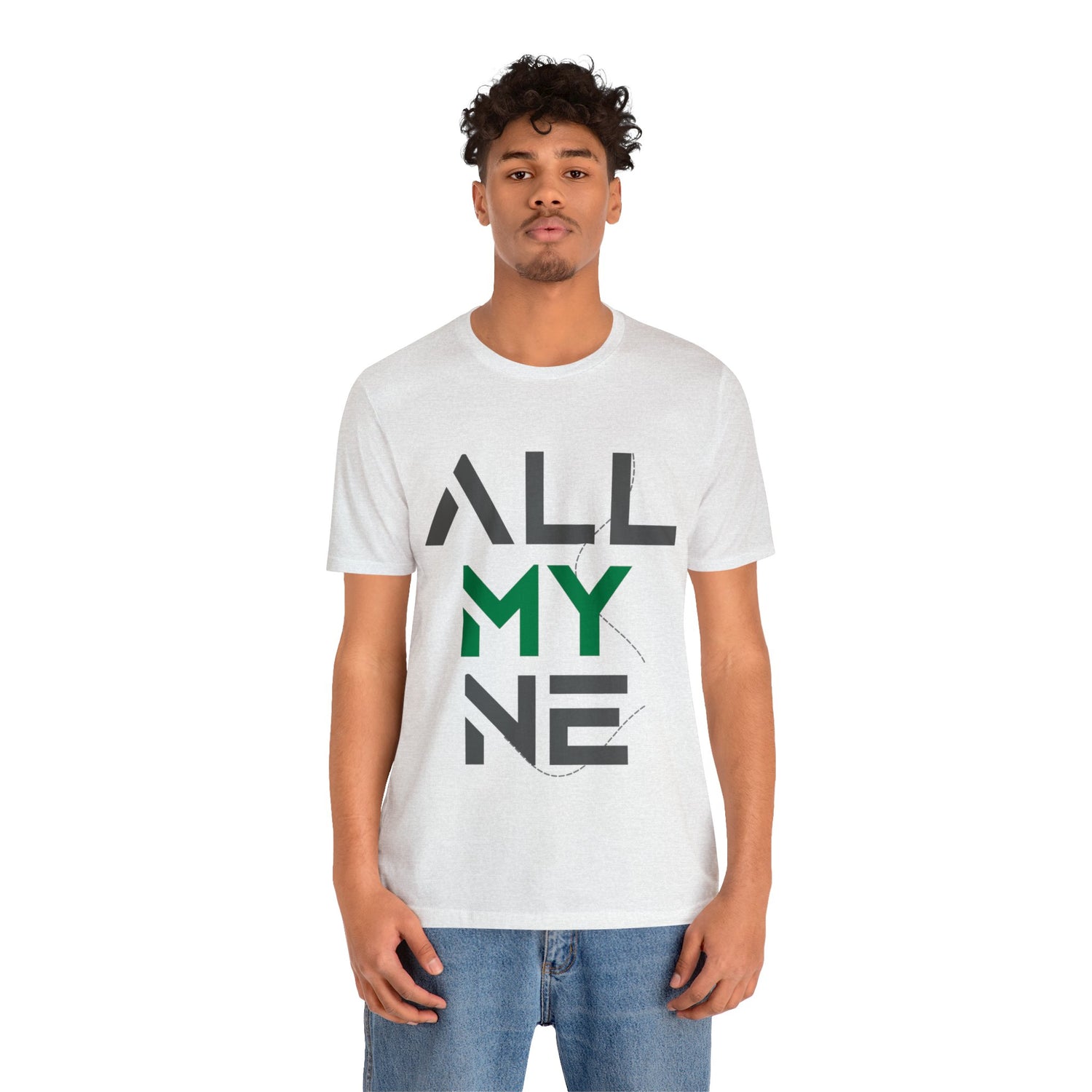 ALLMYNE® Gray/Green Tee