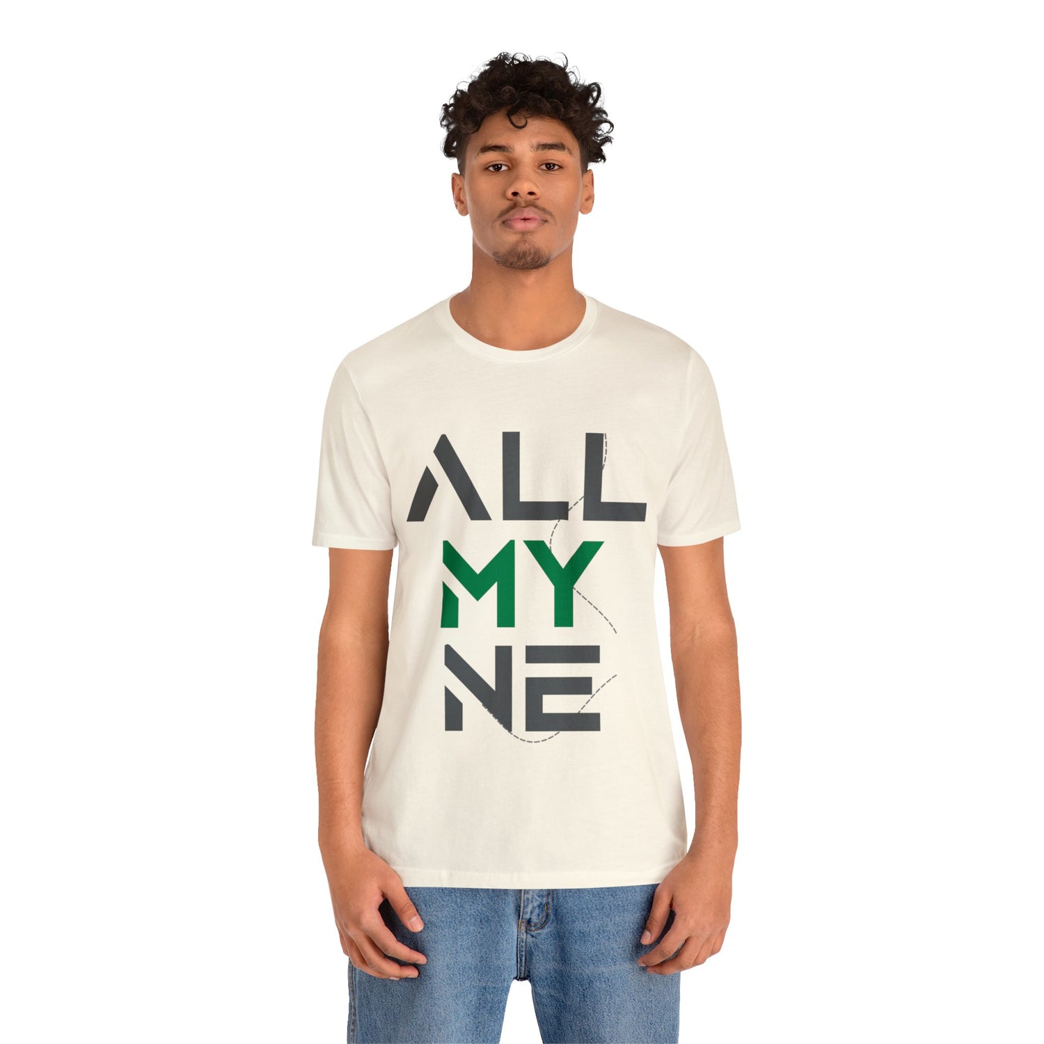 ALLMYNE® Gray/Green Tee