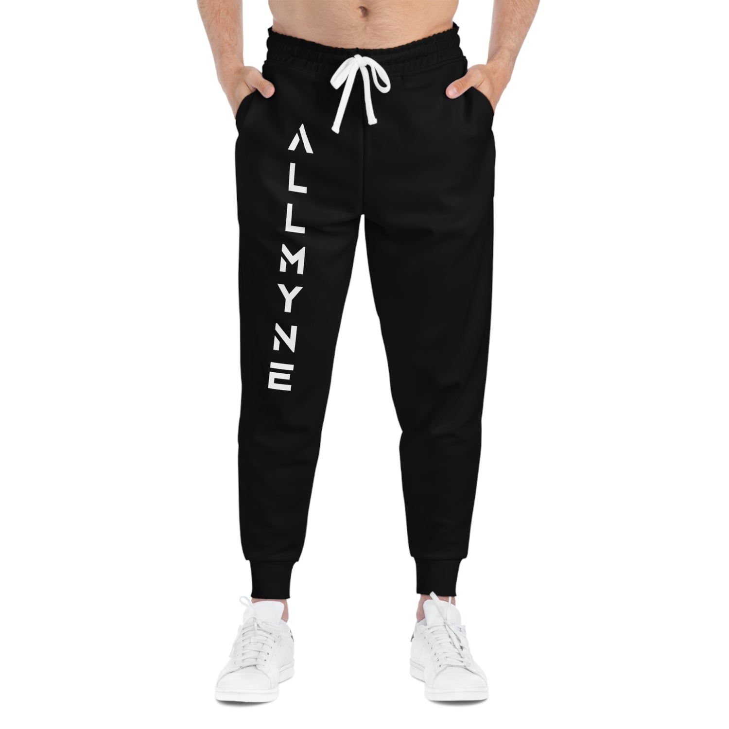 ALLMYNE® Not All Yours Joggers (White/Blue Text)