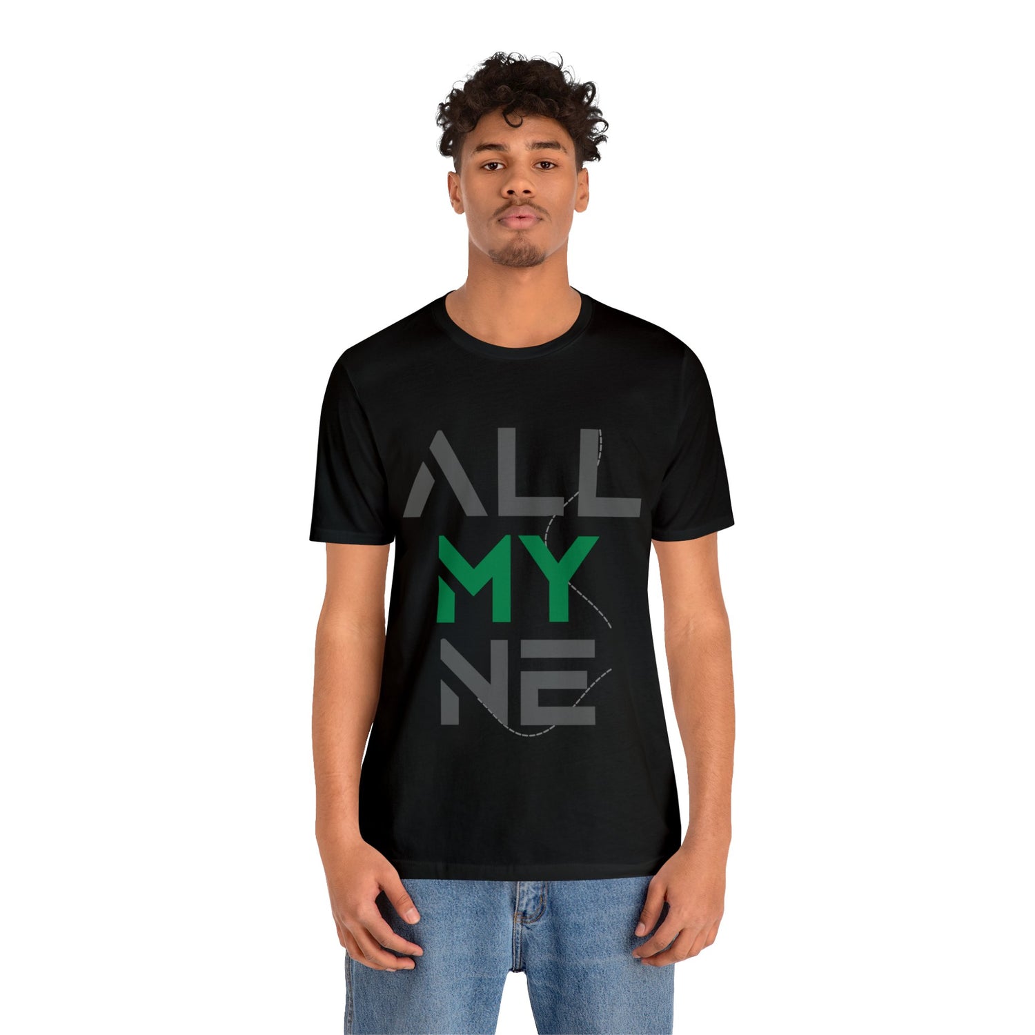ALLMYNE® Gray/Green Tee