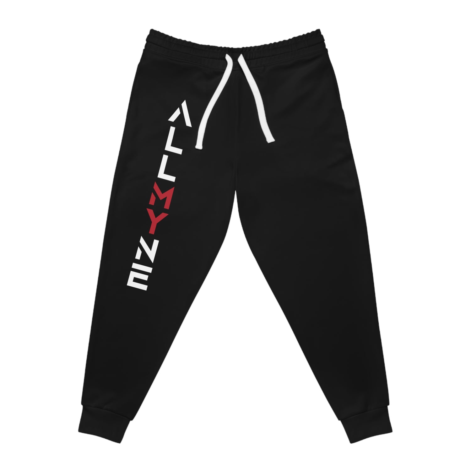 ALLMYNE® Not All Yours Joggers (White/Red Text)