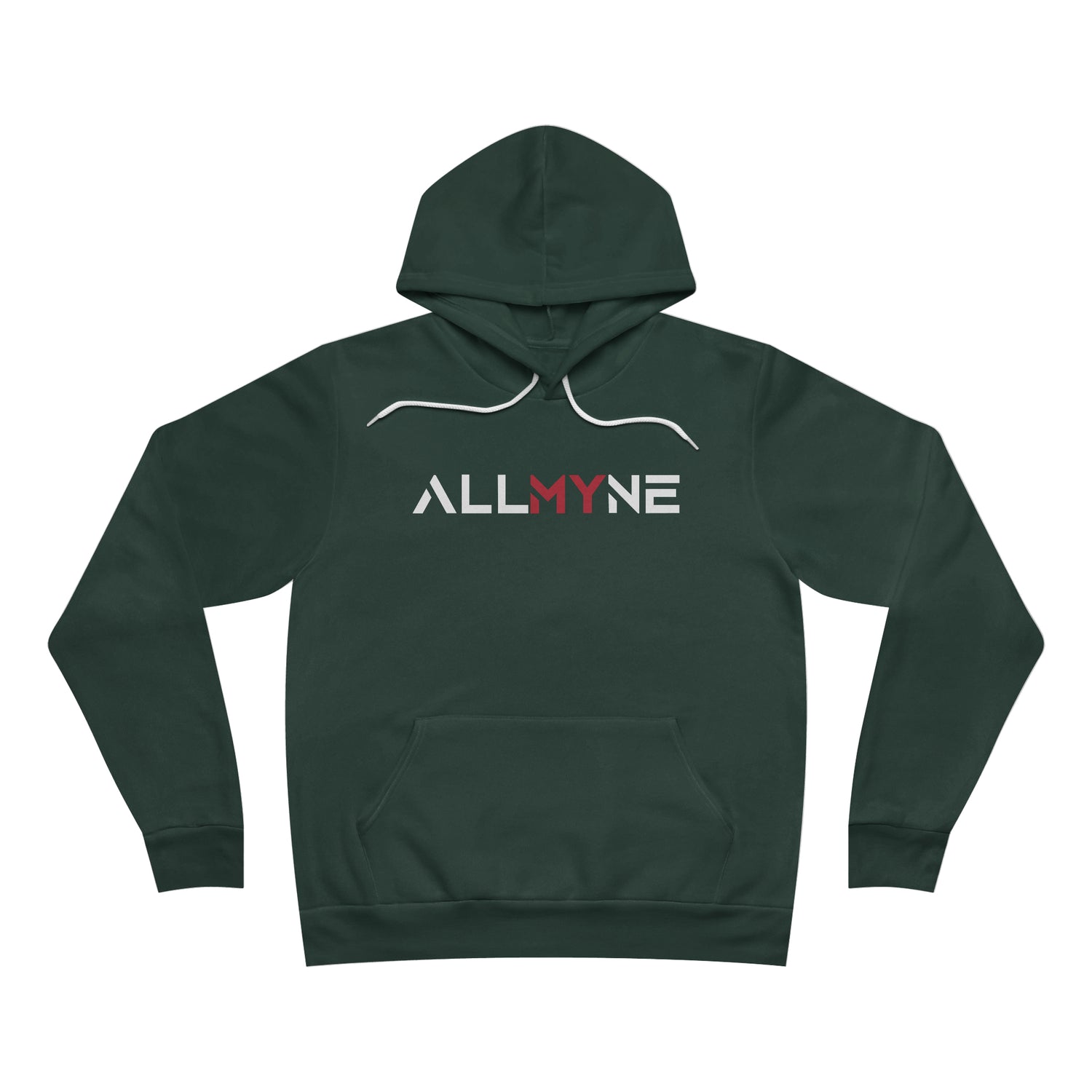 ALLMYNE® Not All Yours Hoodie (White/Red Text)
