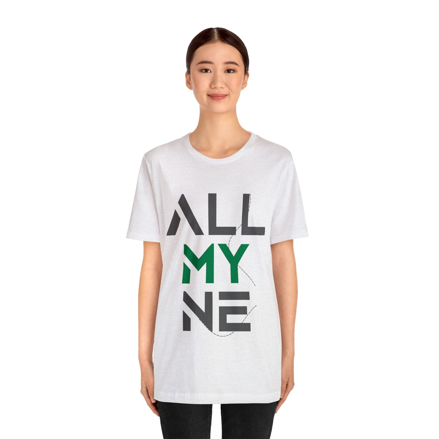 ALLMYNE® Gray/Green Tee