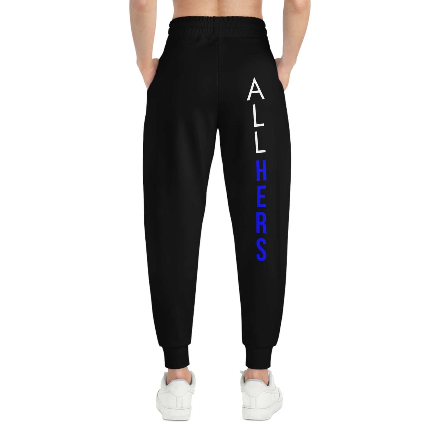 ALLMYNE All Hers Joggers (White/Blue Text)
