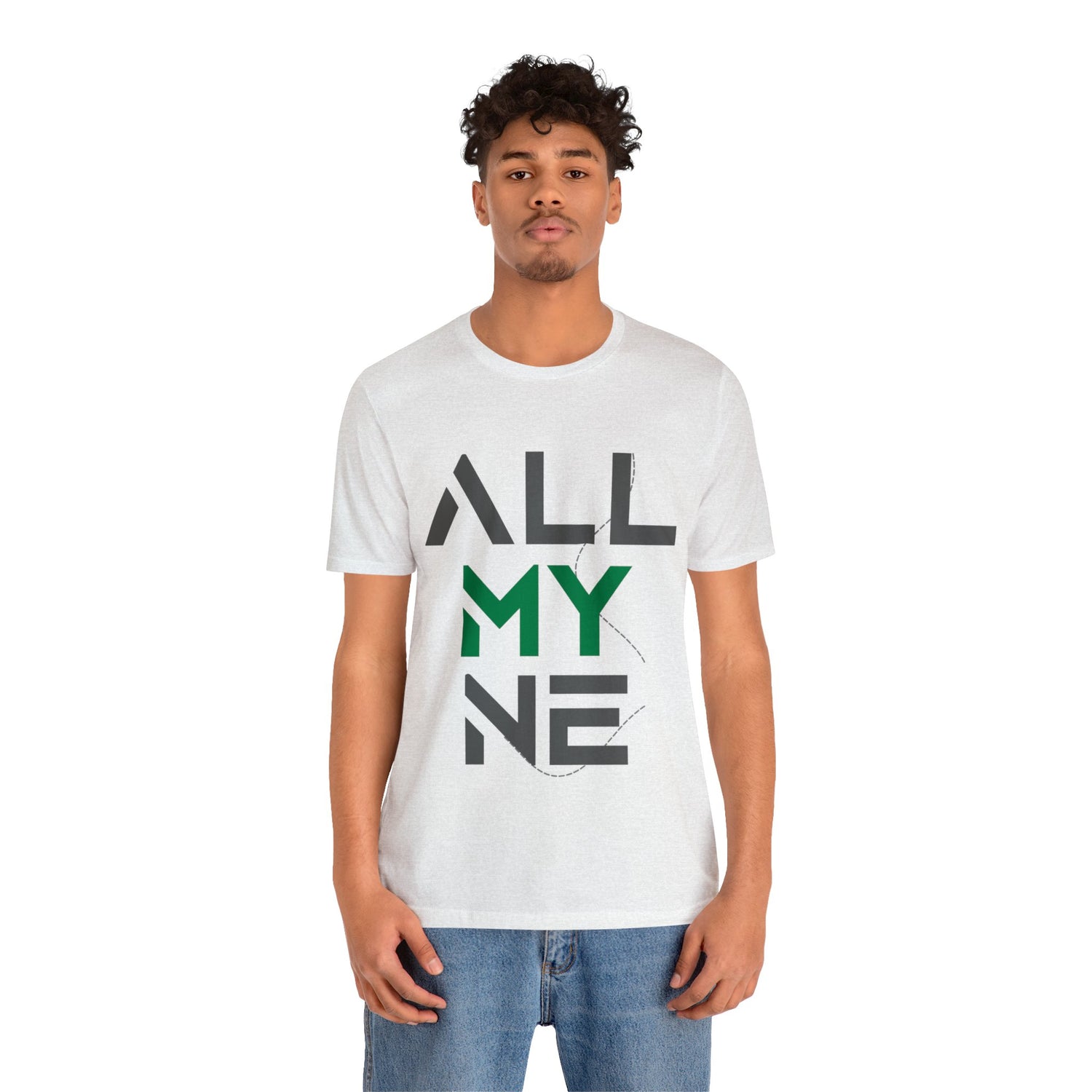 T-shirt ALLMYNE Gris/Vert