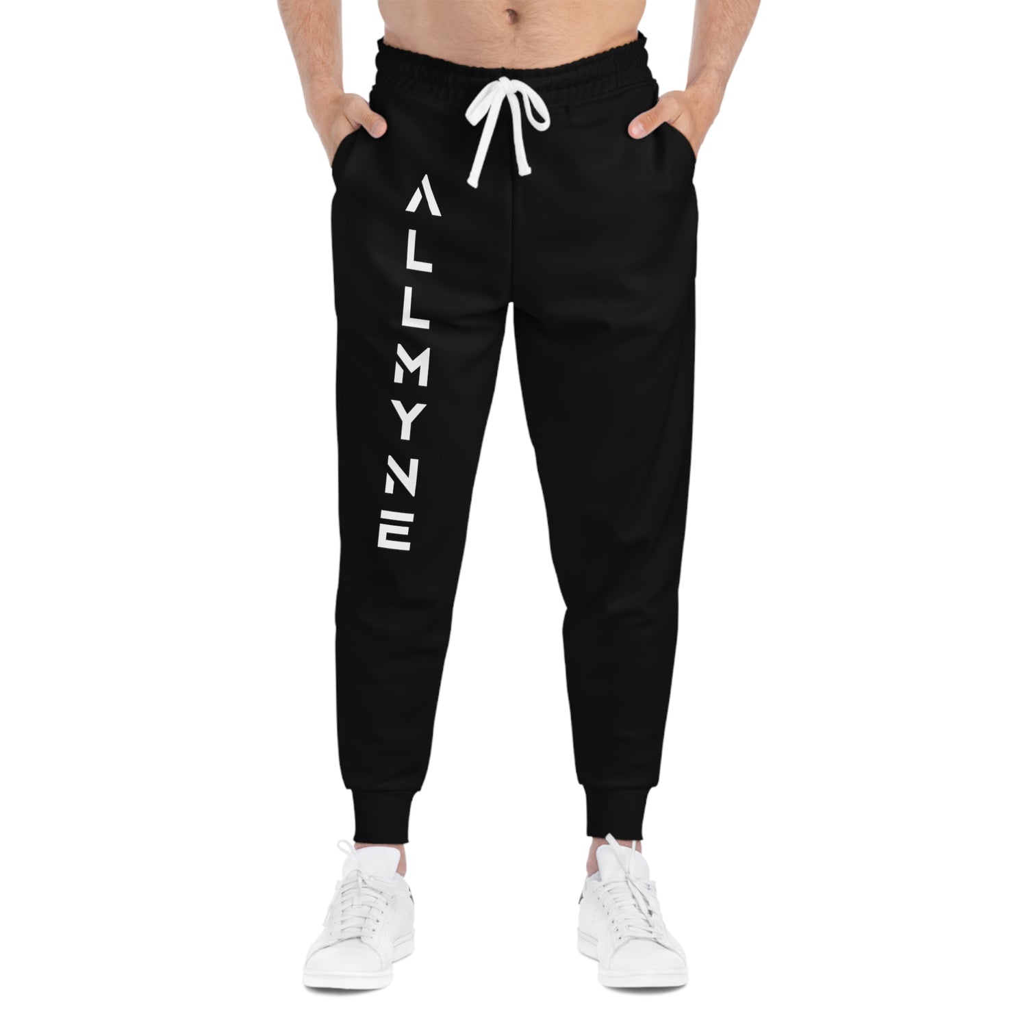 ALLMYNE Not All Yours Joggers (White/Blue Text)