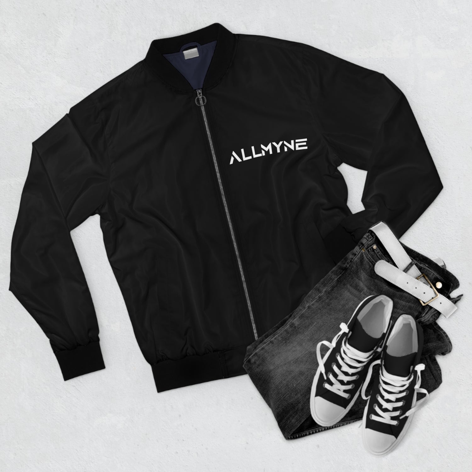 Allmyne Men's Bomber Jacket (Black)