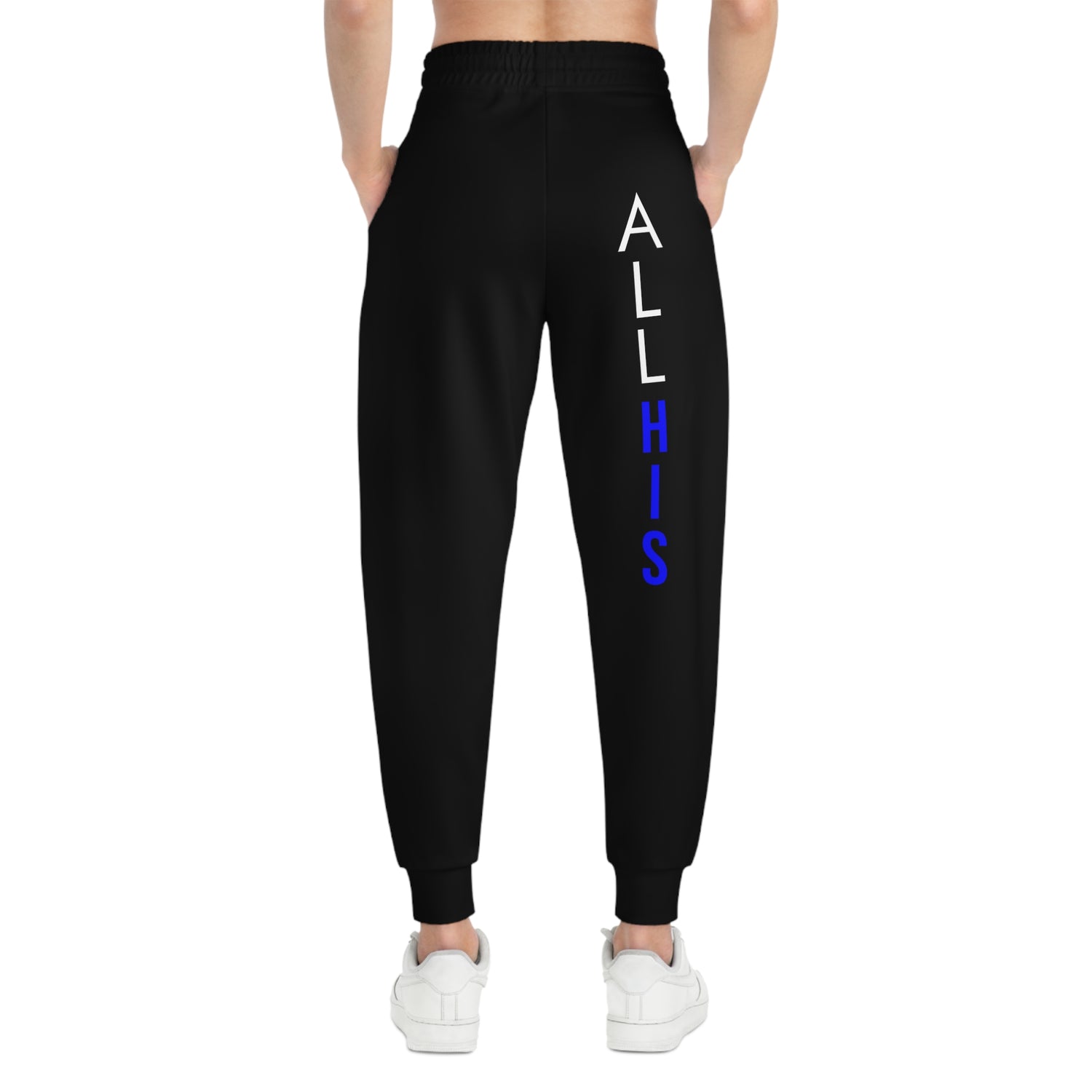 ALLMYNE All His Joggers (White/Blue Text)
