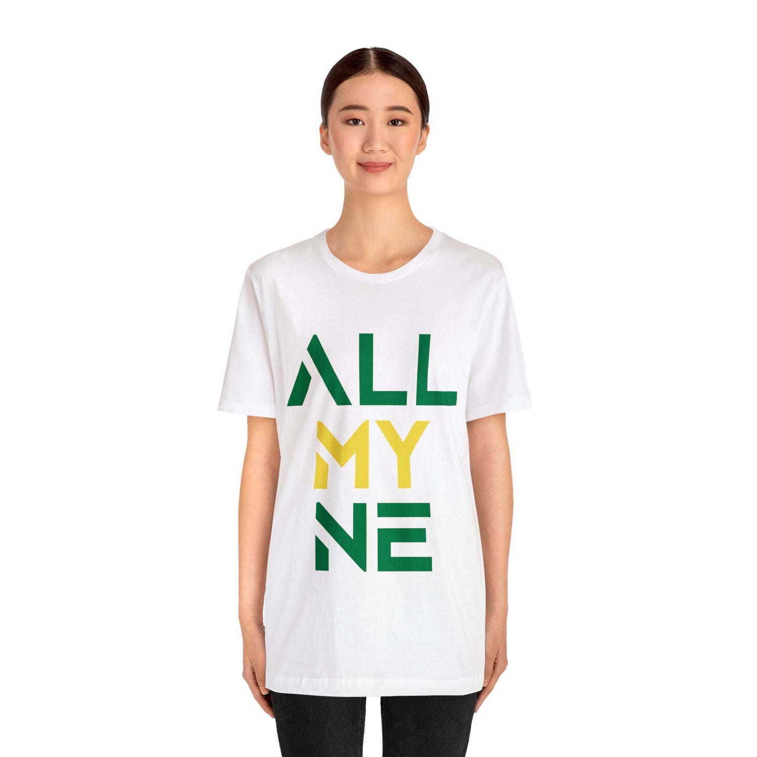 T-shirt ALLMYNE vert/jaune